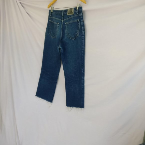 VINTAGE Rawhem Highrise Kickflare Cropped Jeans 13w +MEASUREMENT  100%cotton - Picture 5 of 9